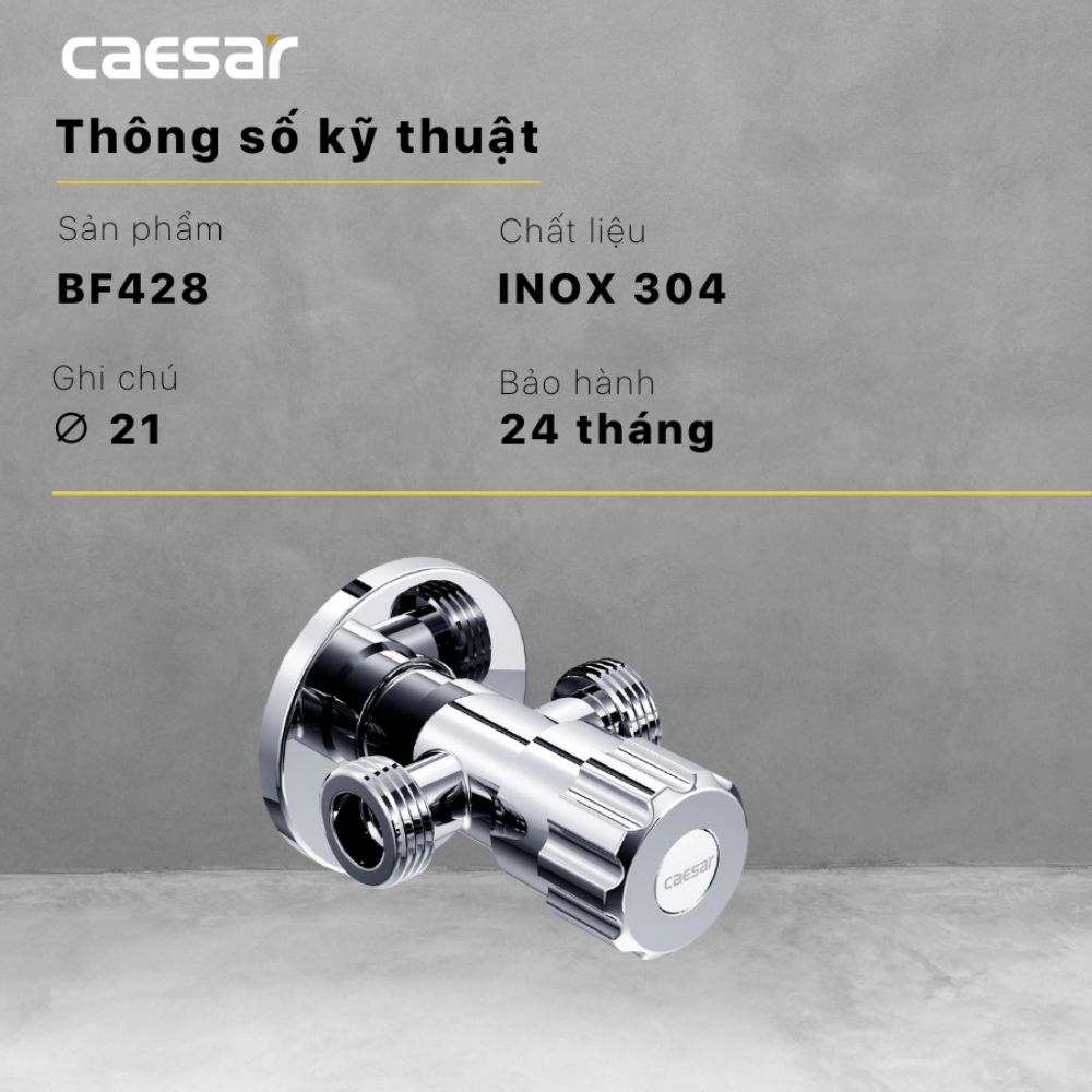 Van khóa nước chữ T Caesar BF428