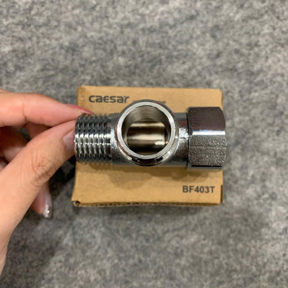 Van chia nước chữ t 2 đường nước Caesar BF403T