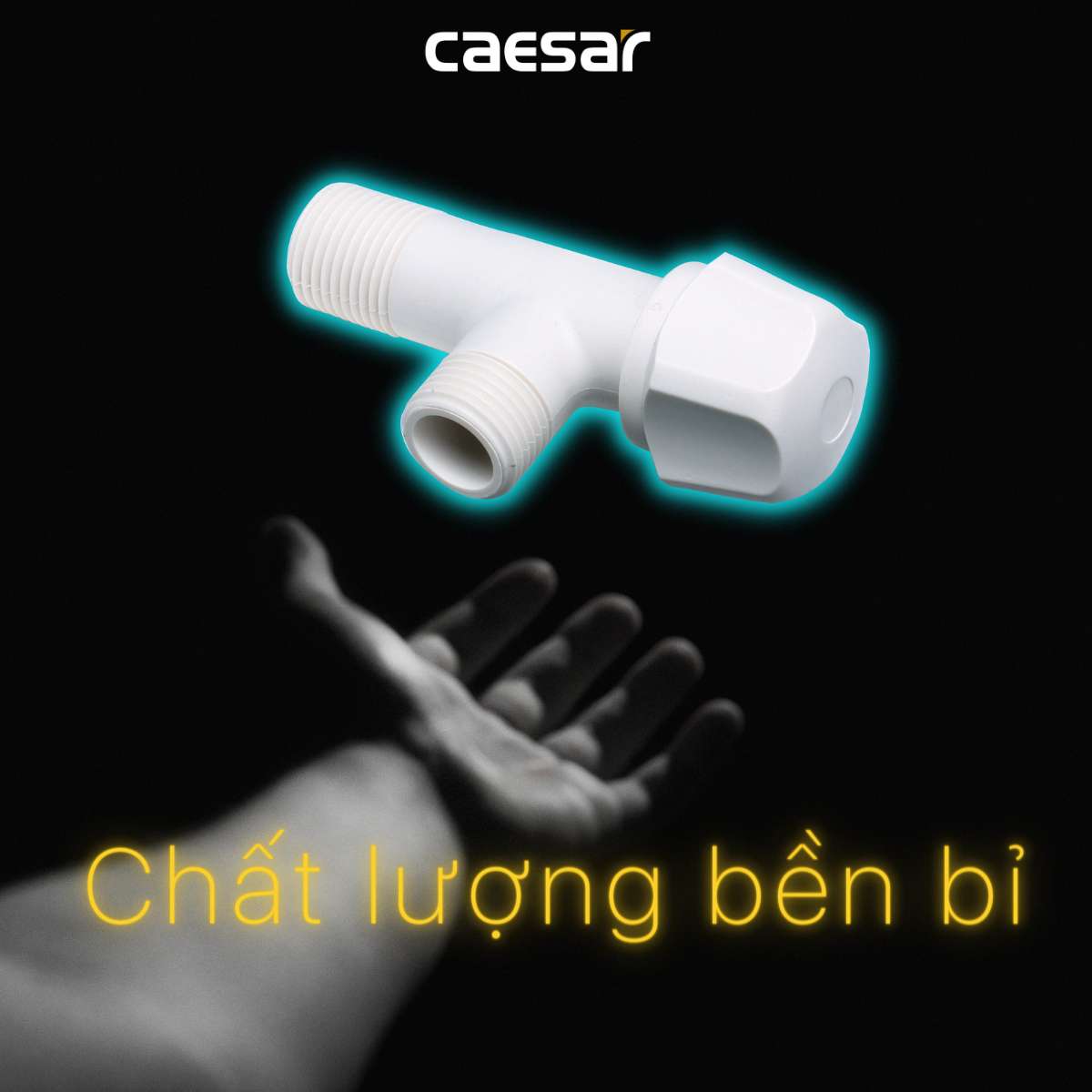 Van vặn khóa chữ F nhựa - φ21 Caesar BF403P