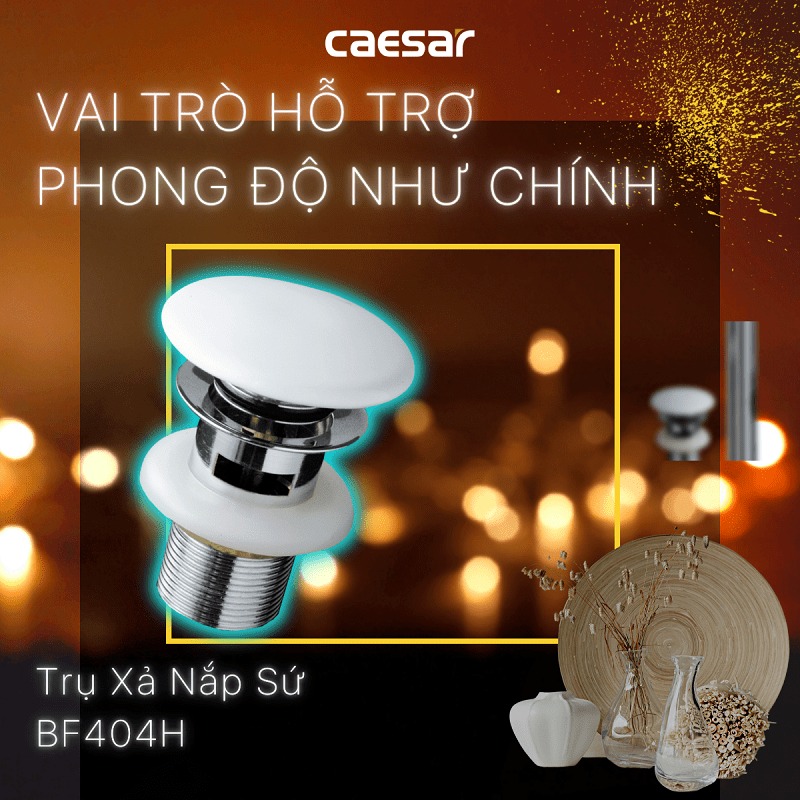 Bộ xả nắp sứ Caesar BF404H