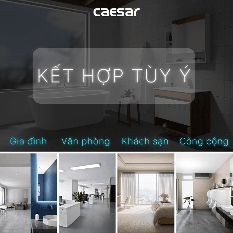Bộ xả nắp sứ Caesar BF404H