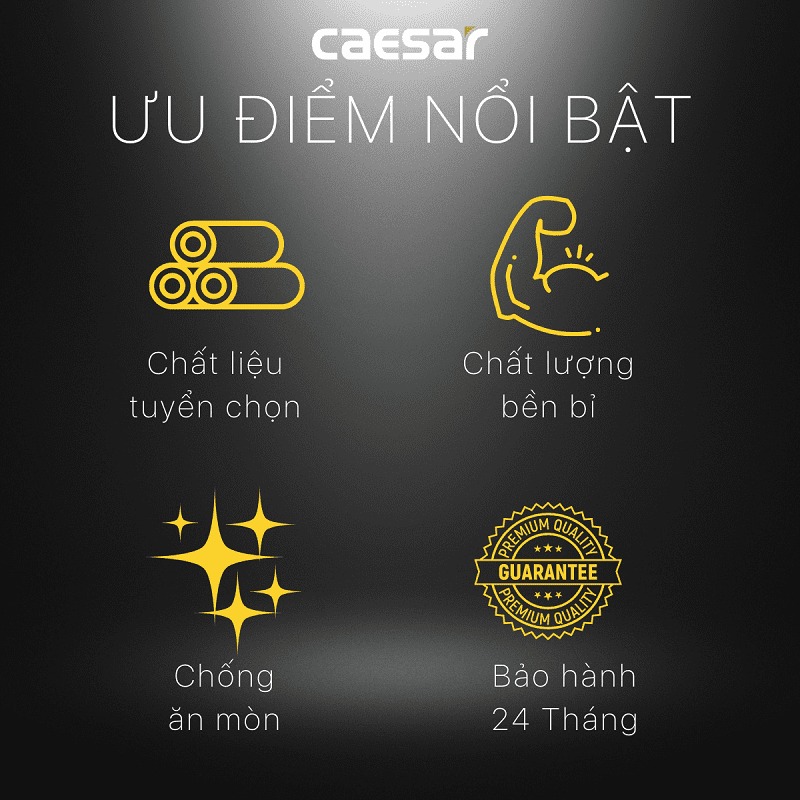 Bộ xả nắp sứ Caesar BF404H