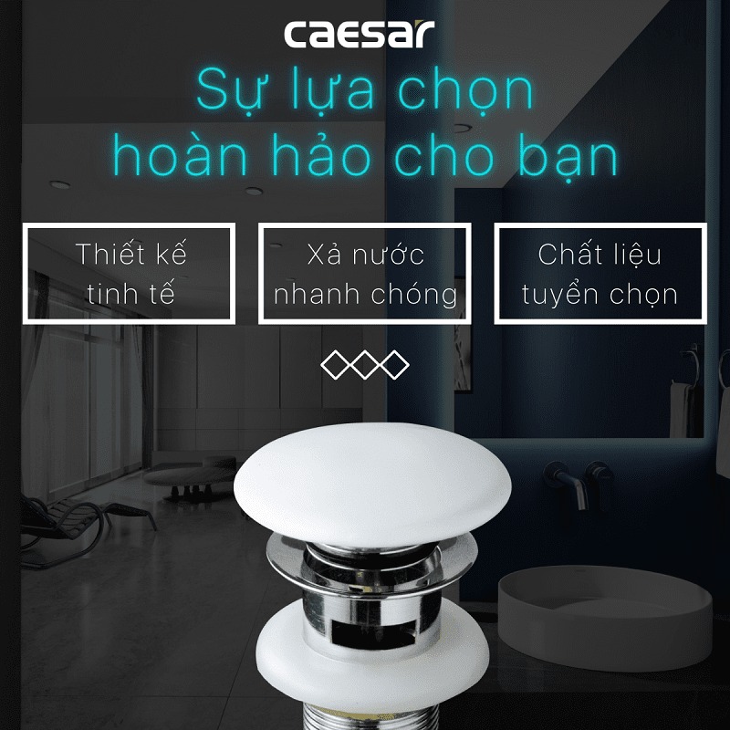 Bộ xả nắp sứ Caesar BF404H
