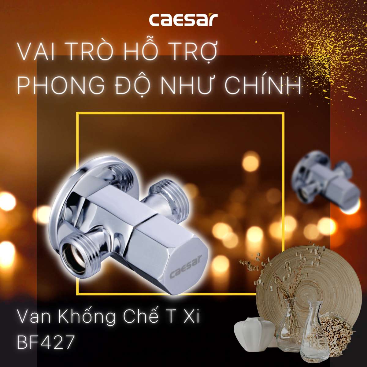 Van khoá chữ T Caesar BF427