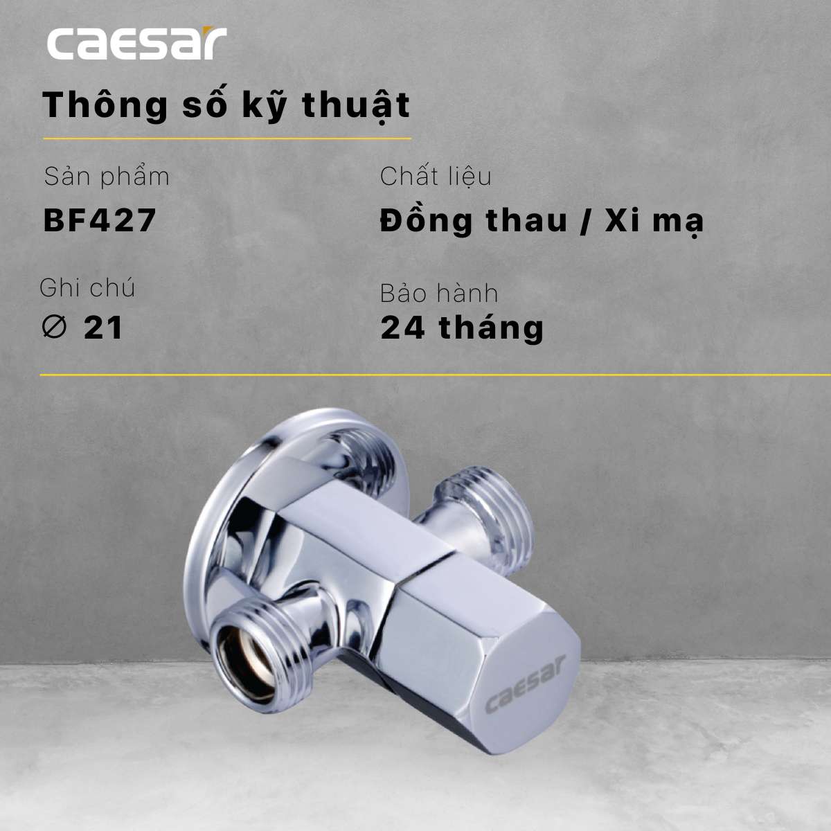 Van khoá chữ T Caesar BF427