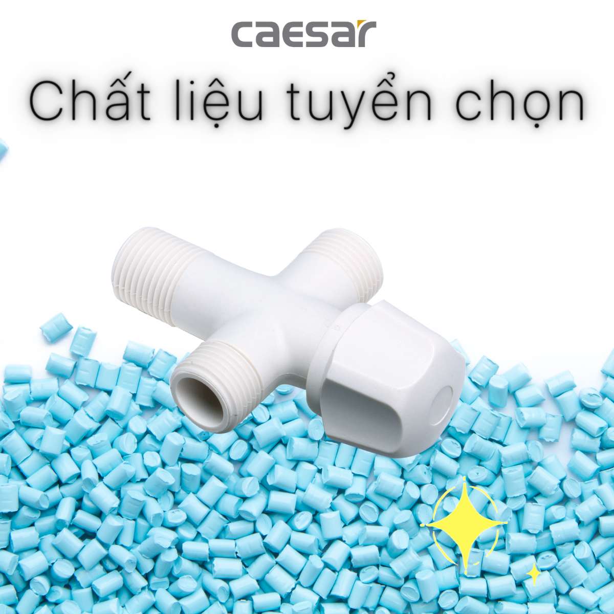 Van vặn khóa chữ T nhựa - φ21 Caesar BF427P