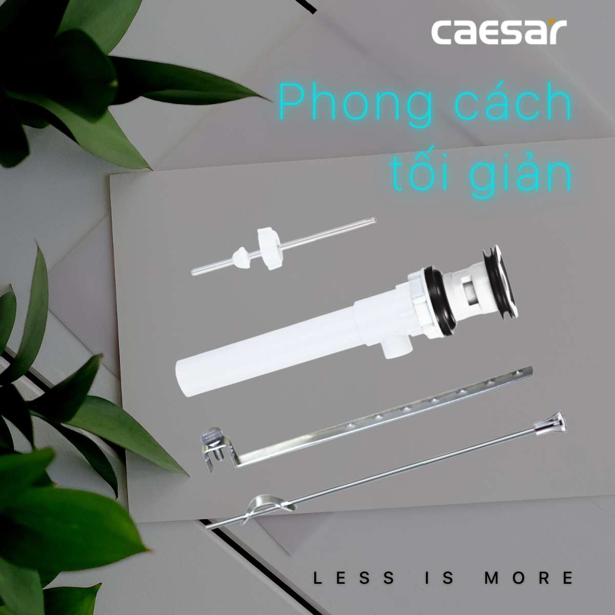 Bộ xả ty nhựa Caesar BF606