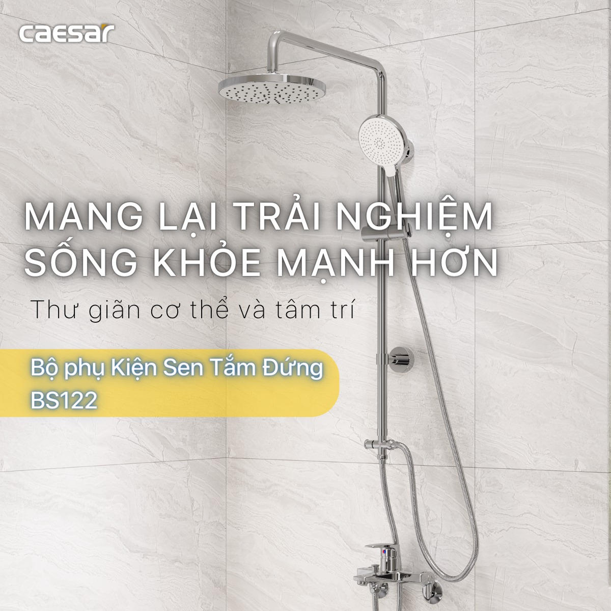 Sen cây tắm đứng Caesar BS122