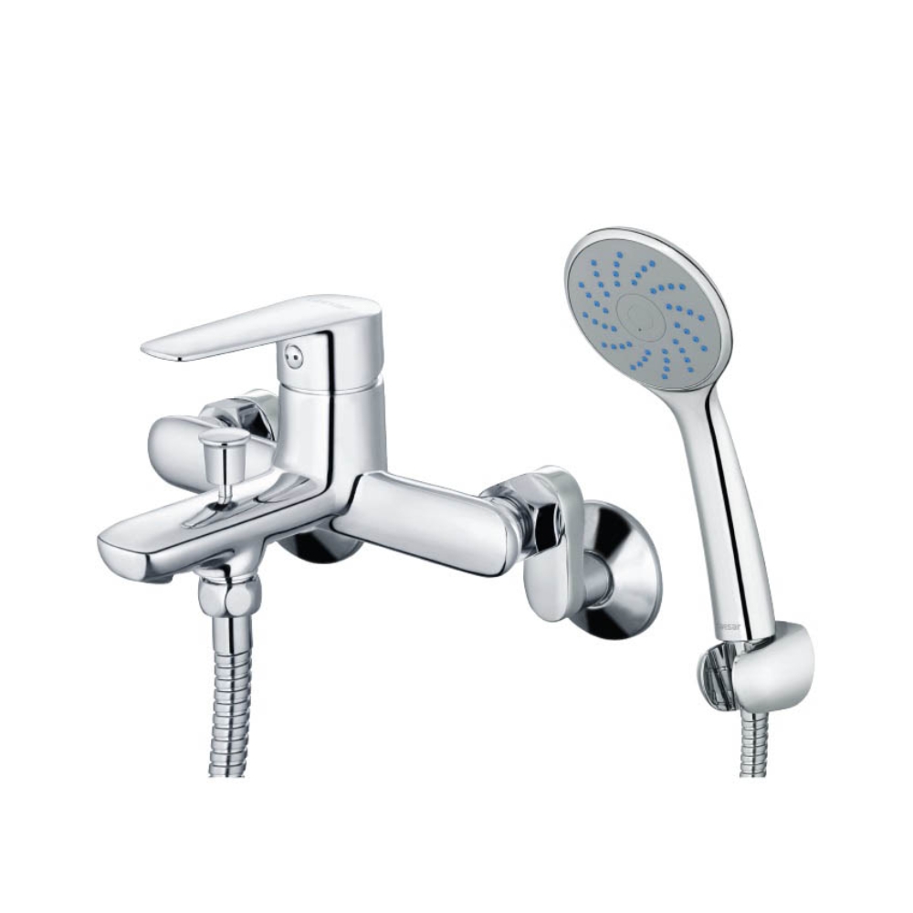 Bộ sen cây tắm đứng nóng lạnh Caesar BS122+S383C