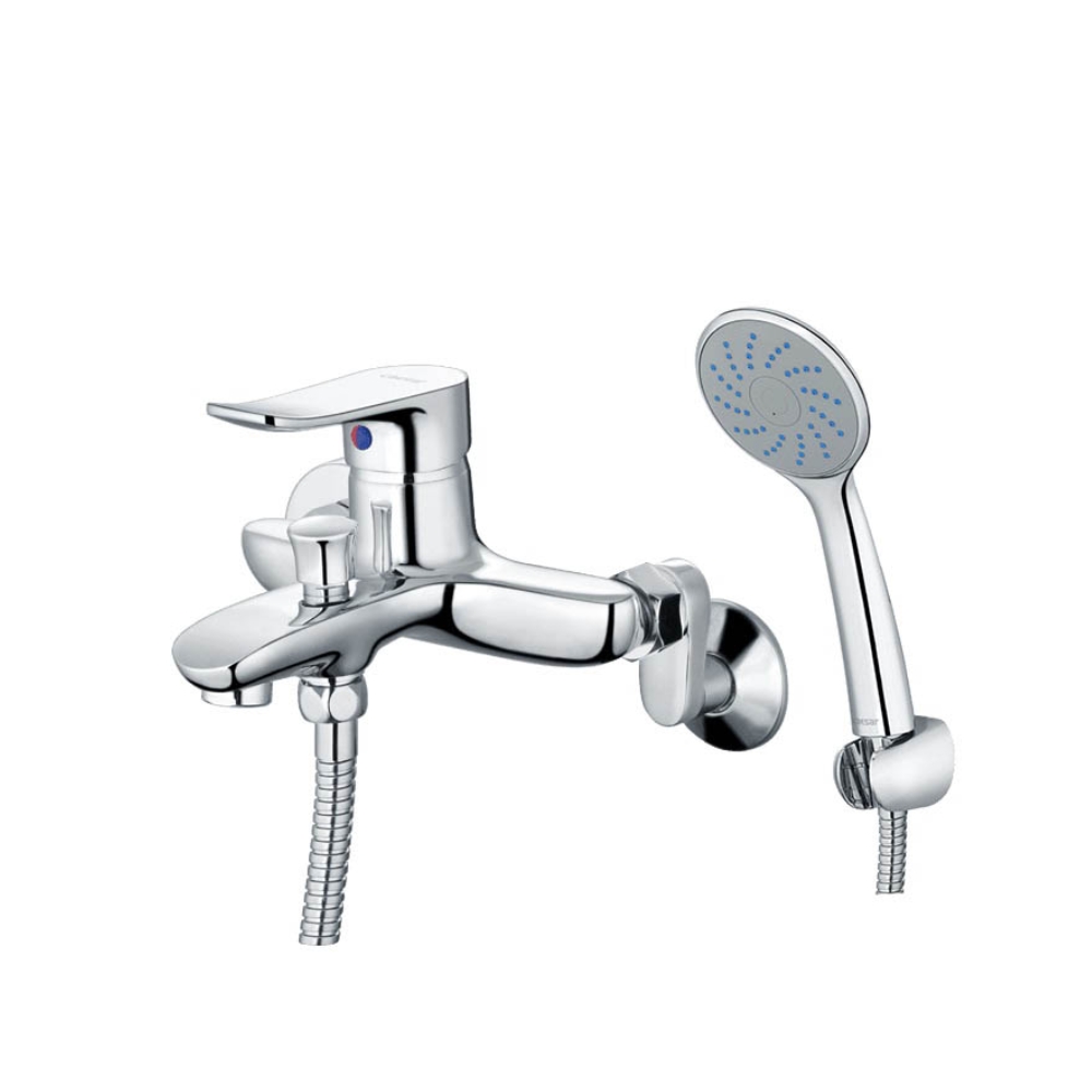 Bộ sen cây tắm đứng nóng lạnh Caesar BS122+S493C