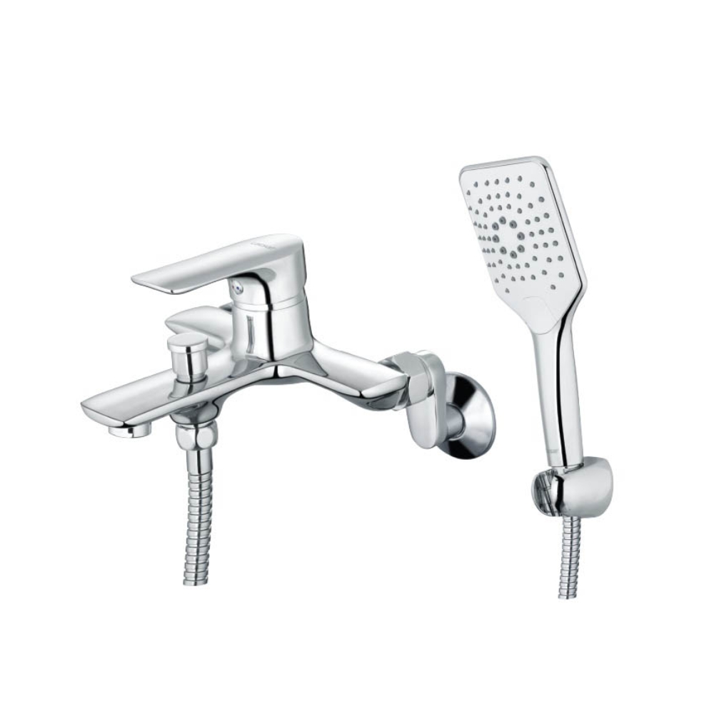 Bộ sen cây tắm đứng nóng lạnh Caesar BS122+S773C