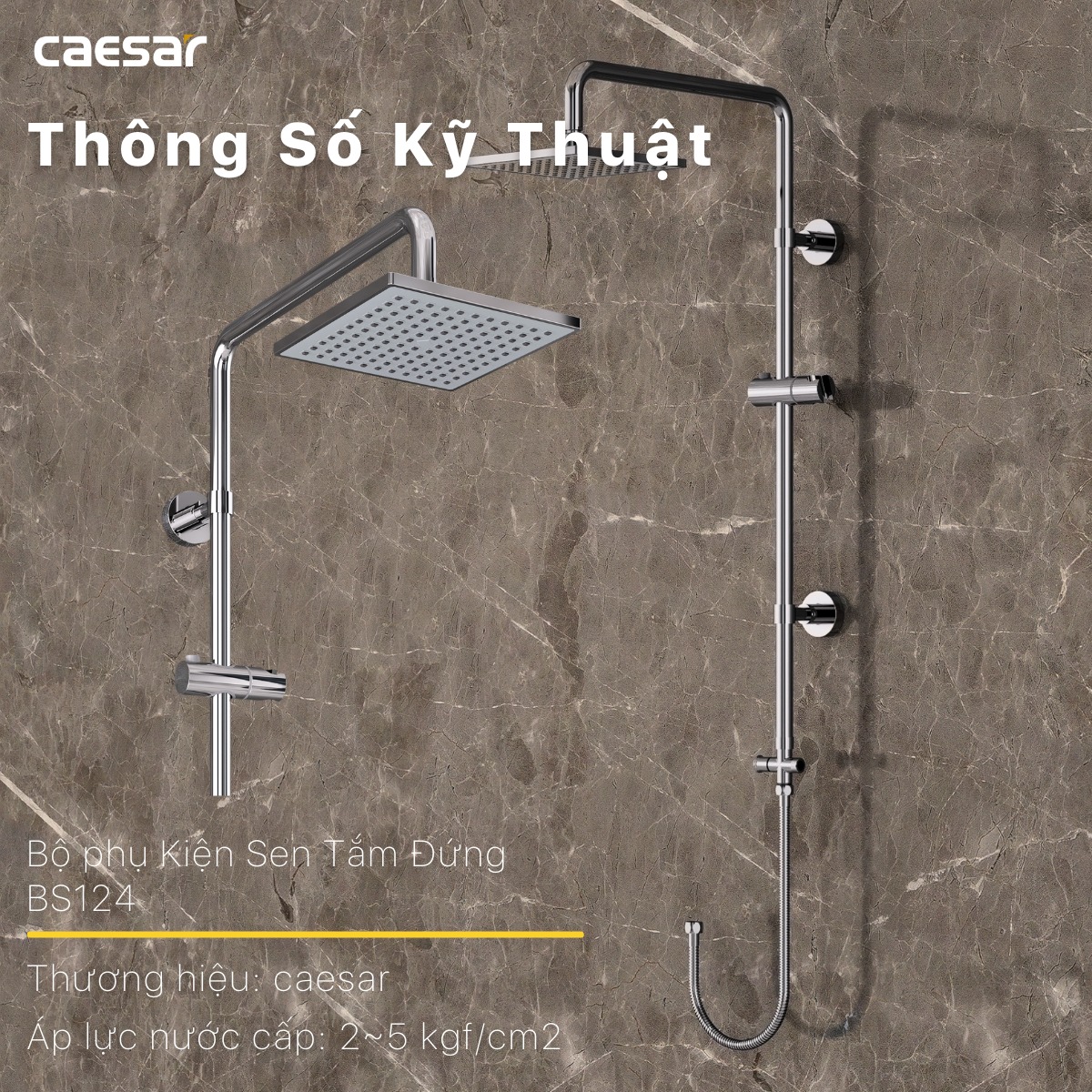 Sen cây tắm đứng Caesar BS124