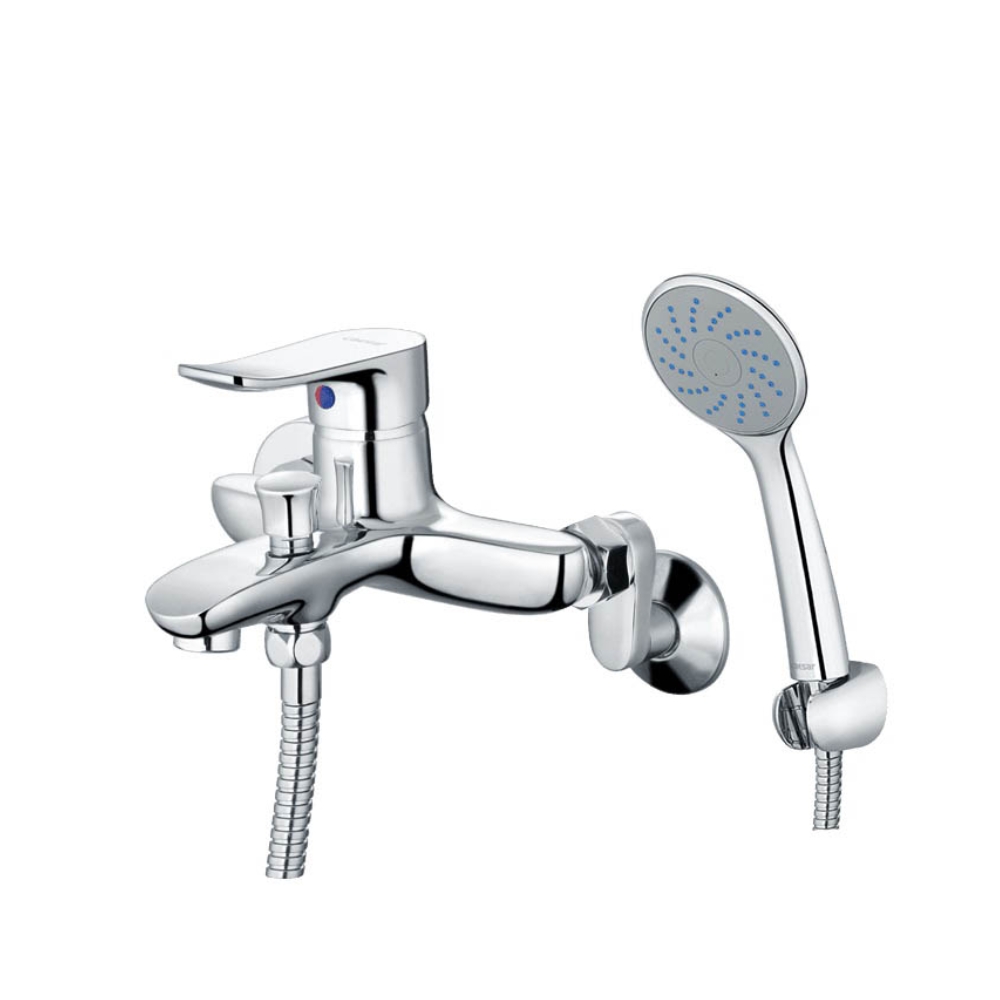 Bộ sen cây tắm đứng nóng lạnh Caesar BS124+S493C