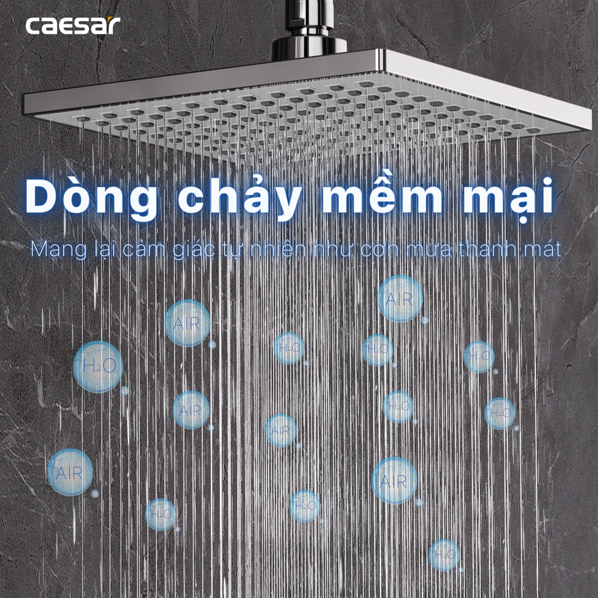 Bộ sen cây tắm đứng nóng lạnh Caesar BS124+S843C