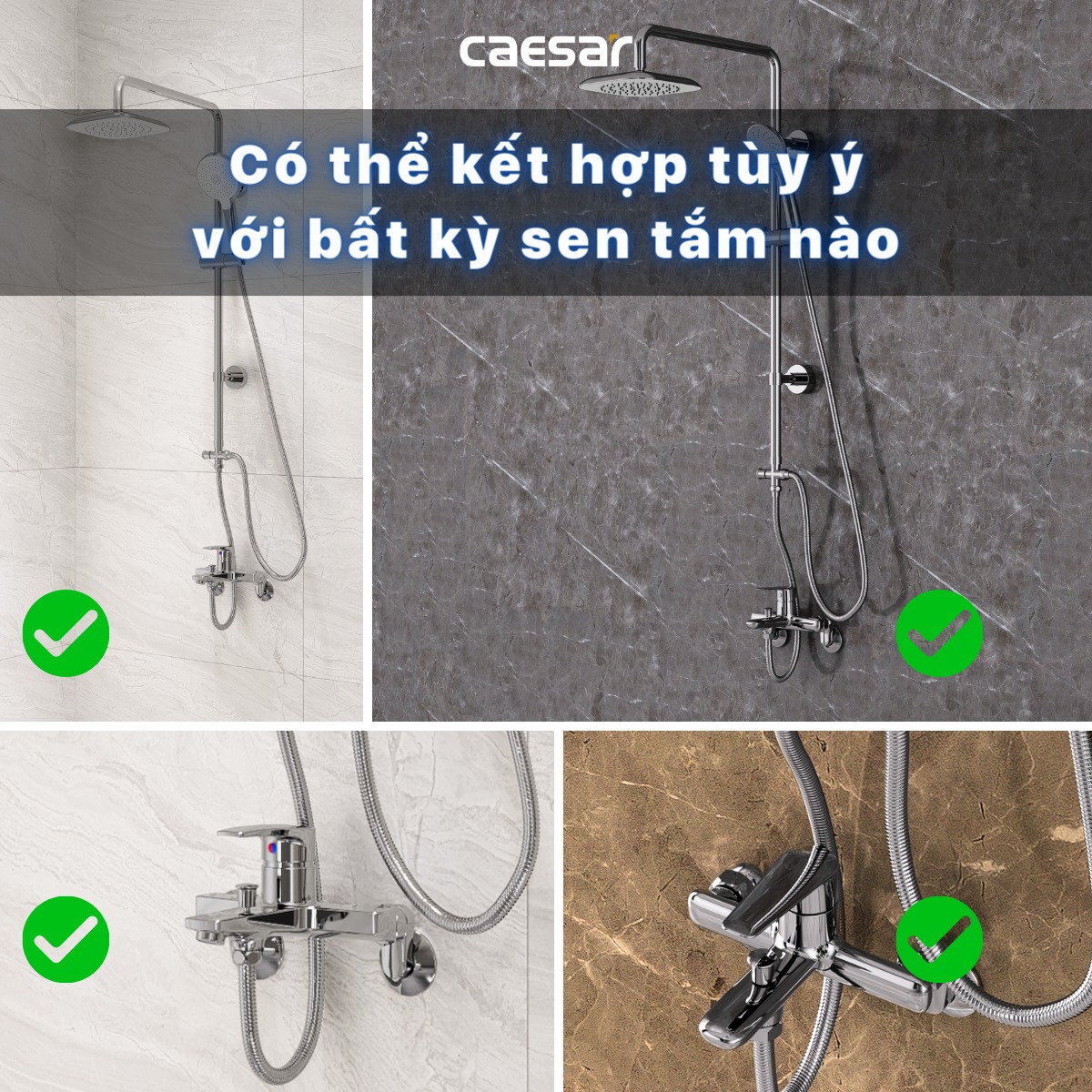 Sen cây tắm đứng Caesar BS125