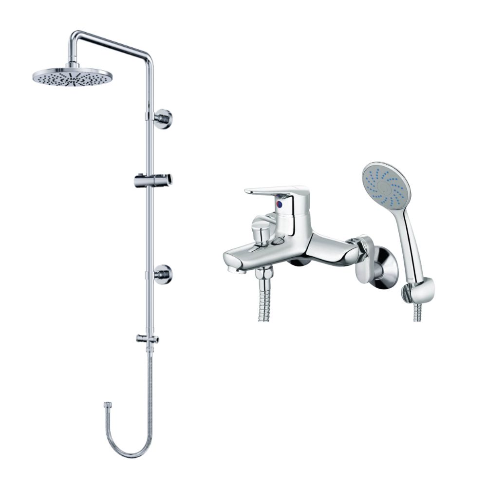 Bộ sen cây tắm đứng nóng lạnh Caesar BS125+S123C