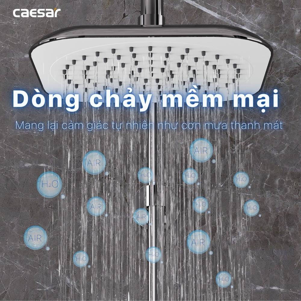Bộ sen cây tắm đứng nóng lạnh Caesar BS125+S173C