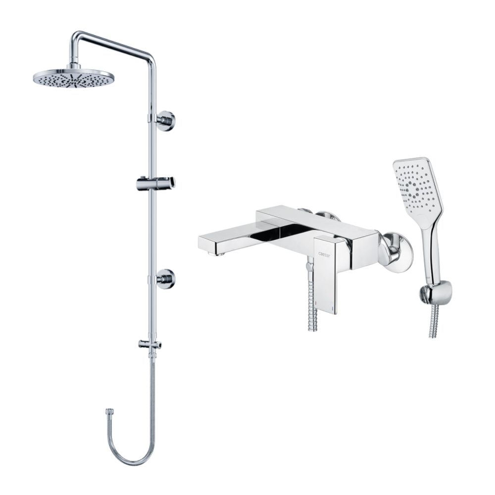 Bộ sen tắm cây nóng lạnh Caesar BS125+S843C
