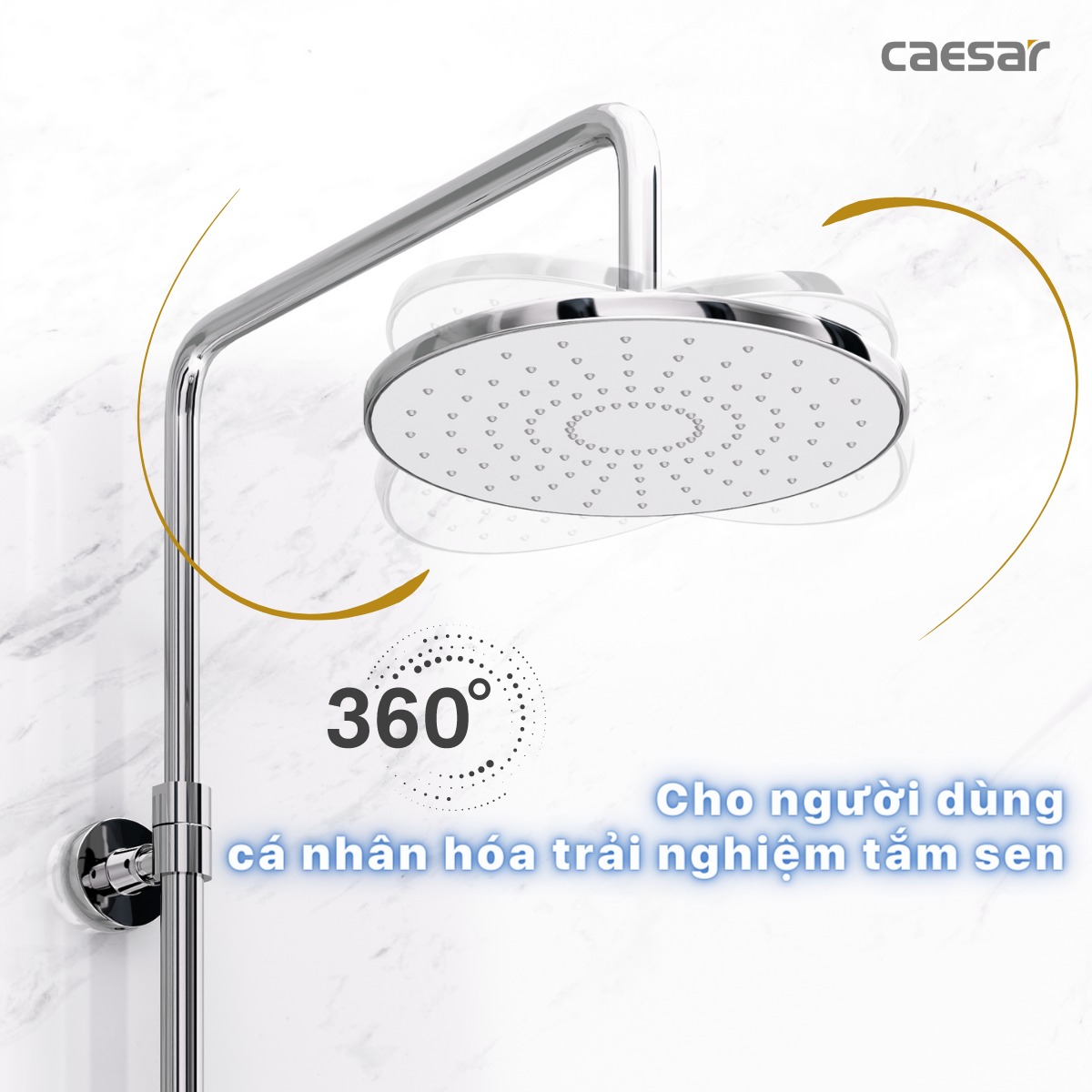 Sen cây tắm đứng Caesar BS126