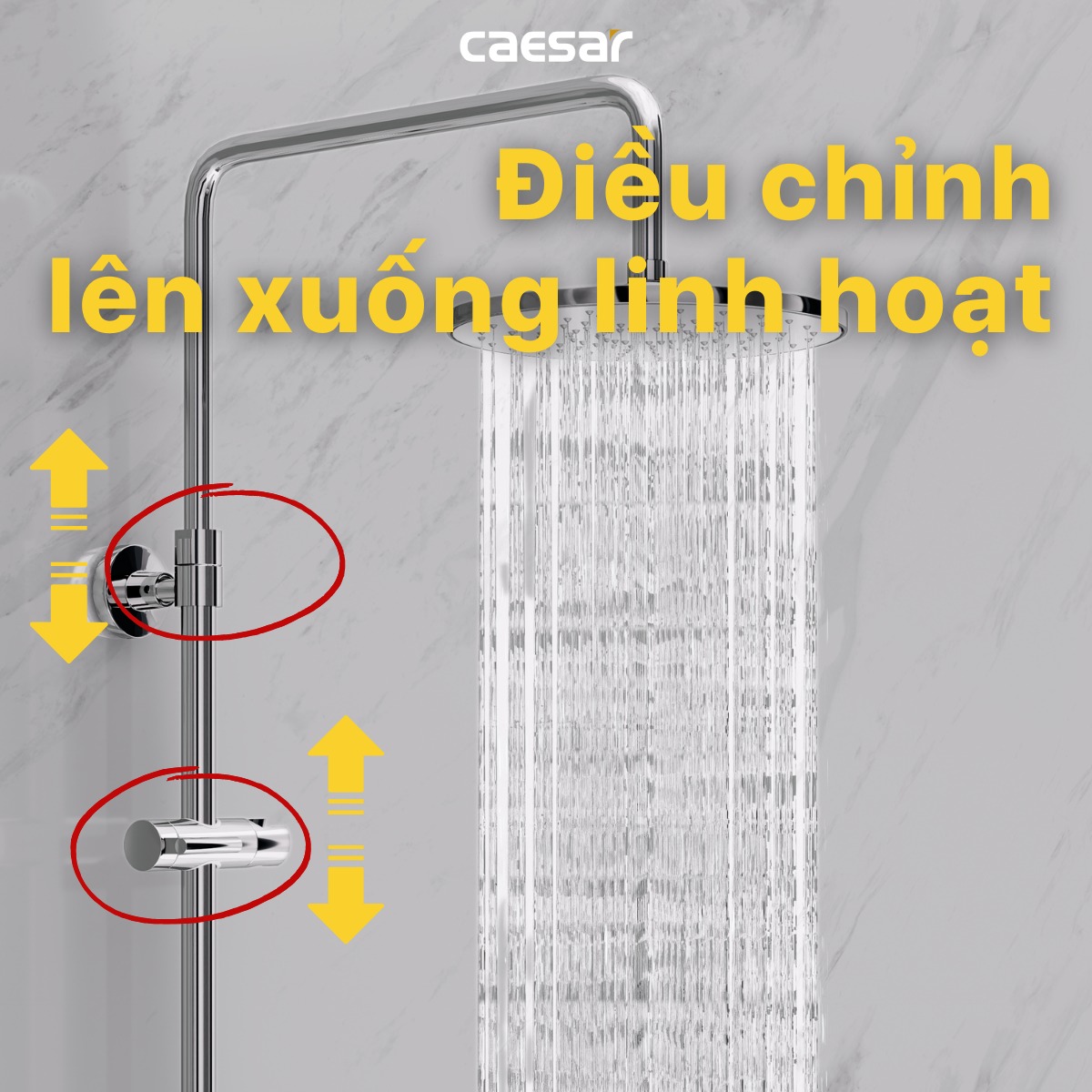 Sen cây tắm đứng Caesar BS126