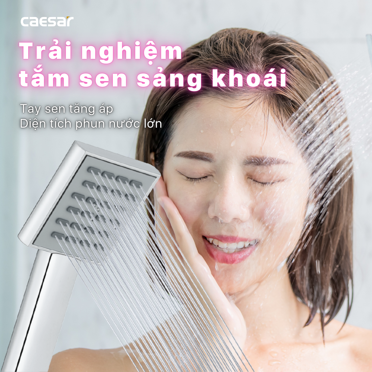 Bộ sen cây tắm đứng nóng lạnh Caesar BS126+S403C