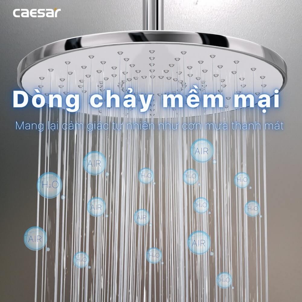 Bộ sen cây tắm đứng nóng lạnh Caesar BS126+S173C