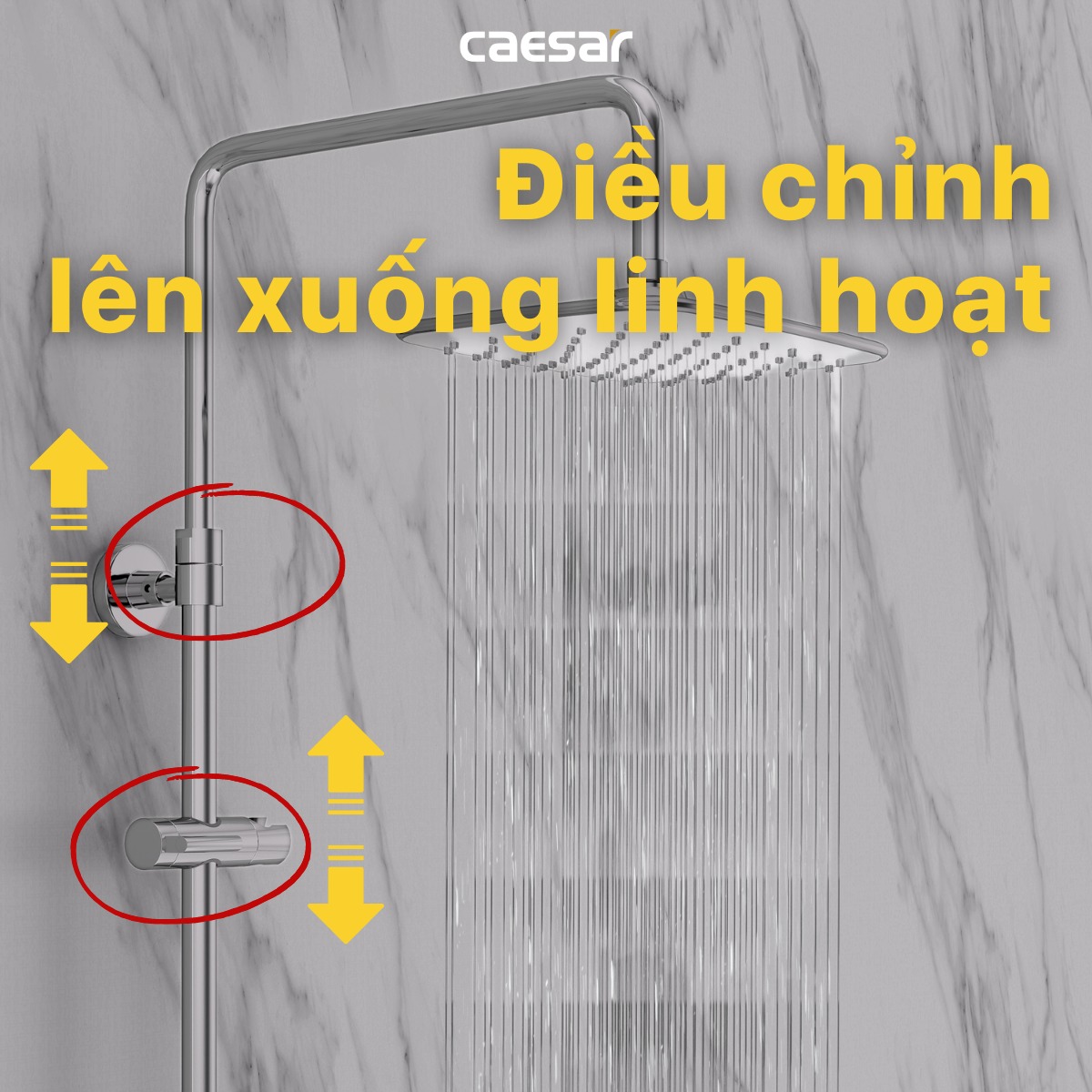 Sen cây tắm đứng Caesar BS127