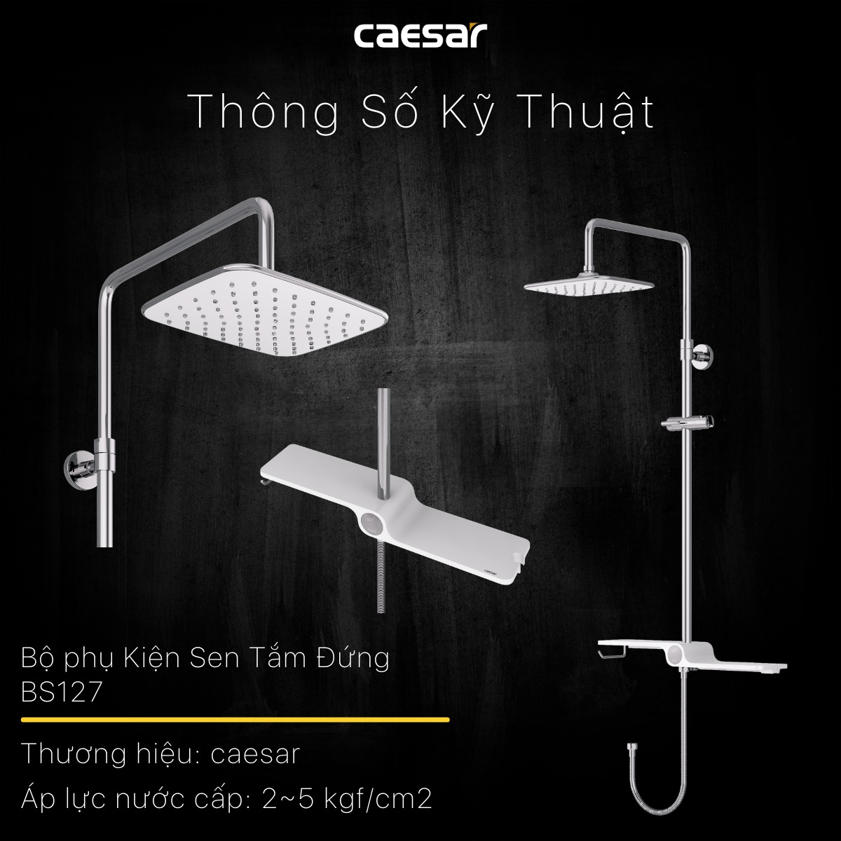 Sen cây tắm đứng Caesar BS127