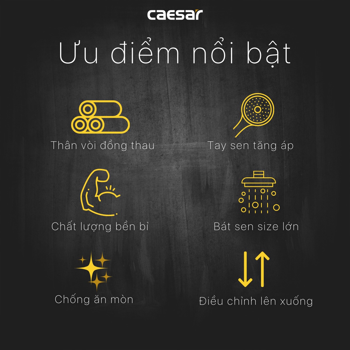 Sen cây tắm đứng Caesar BS127