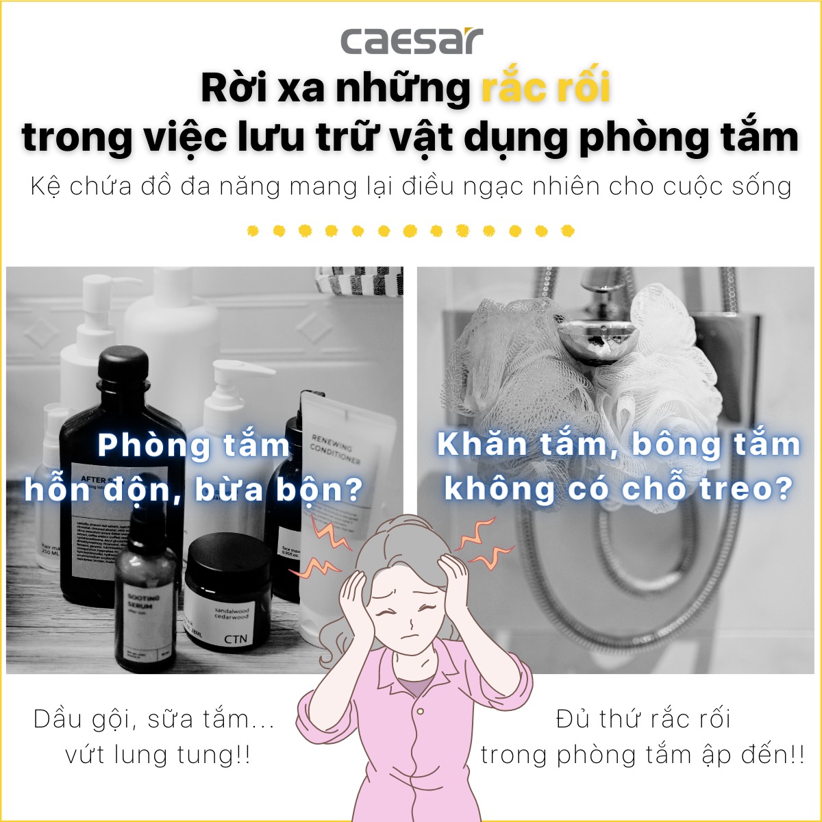 Sen cây tắm đứng Caesar BS127