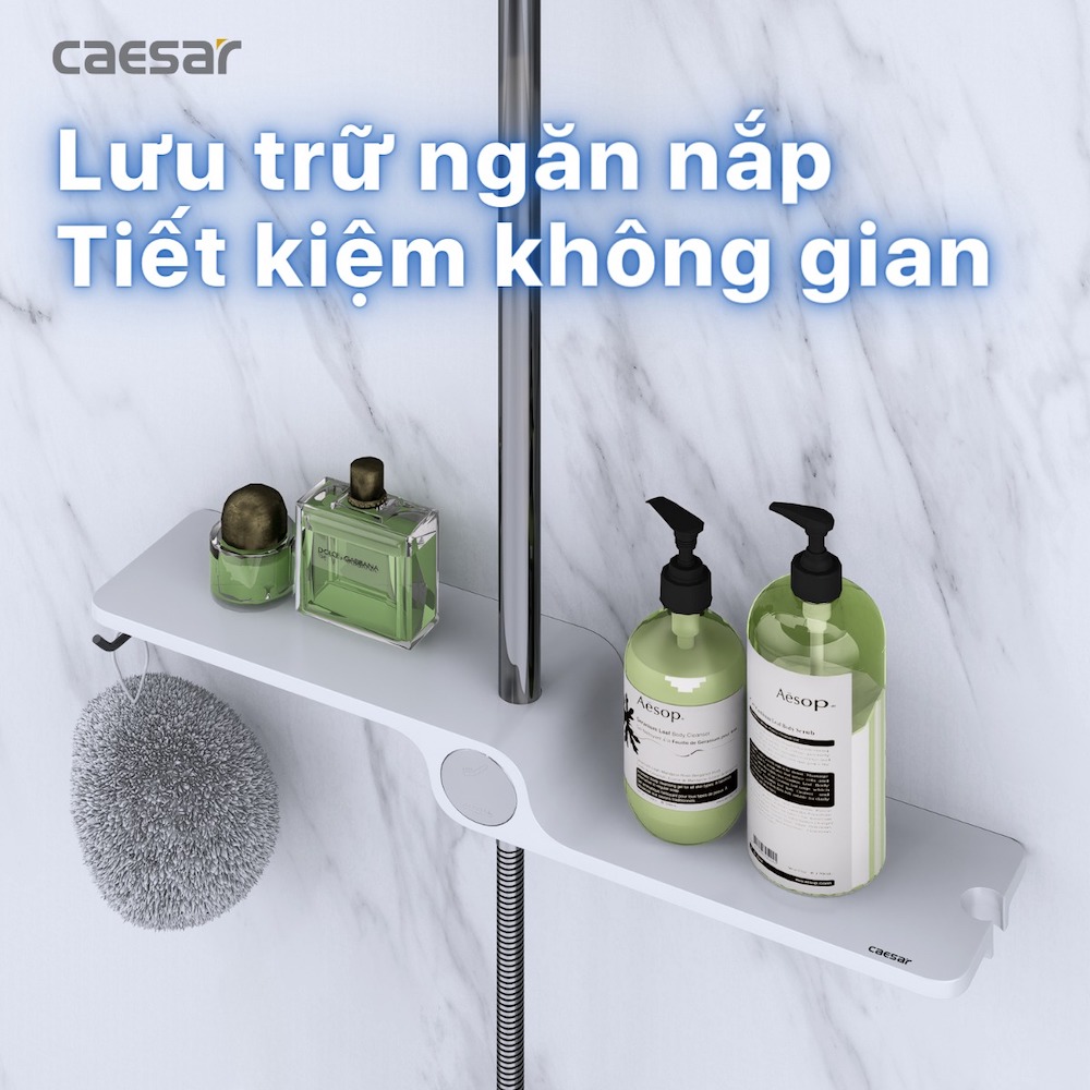 Bộ sen cây tắm đứng nóng lạnh Caesar BS127+S173C