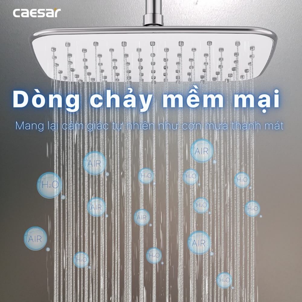 Bộ sen cây tắm đứng nóng lạnh Caesar BS127+S173C