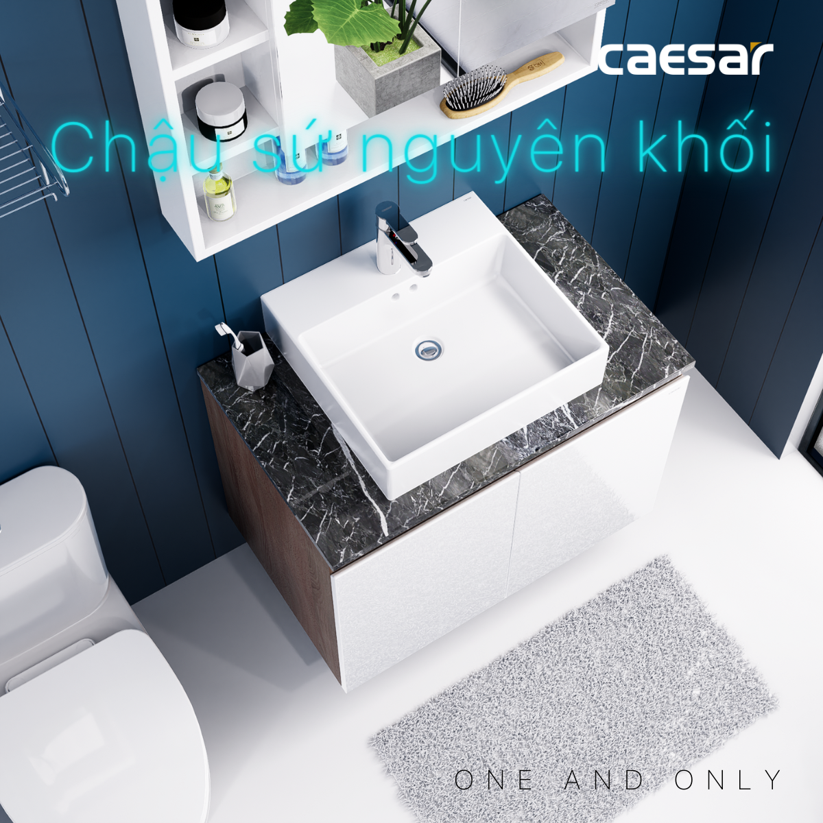Bộ tủ chậu cabinet Caesar LF5263+EH48001AWV