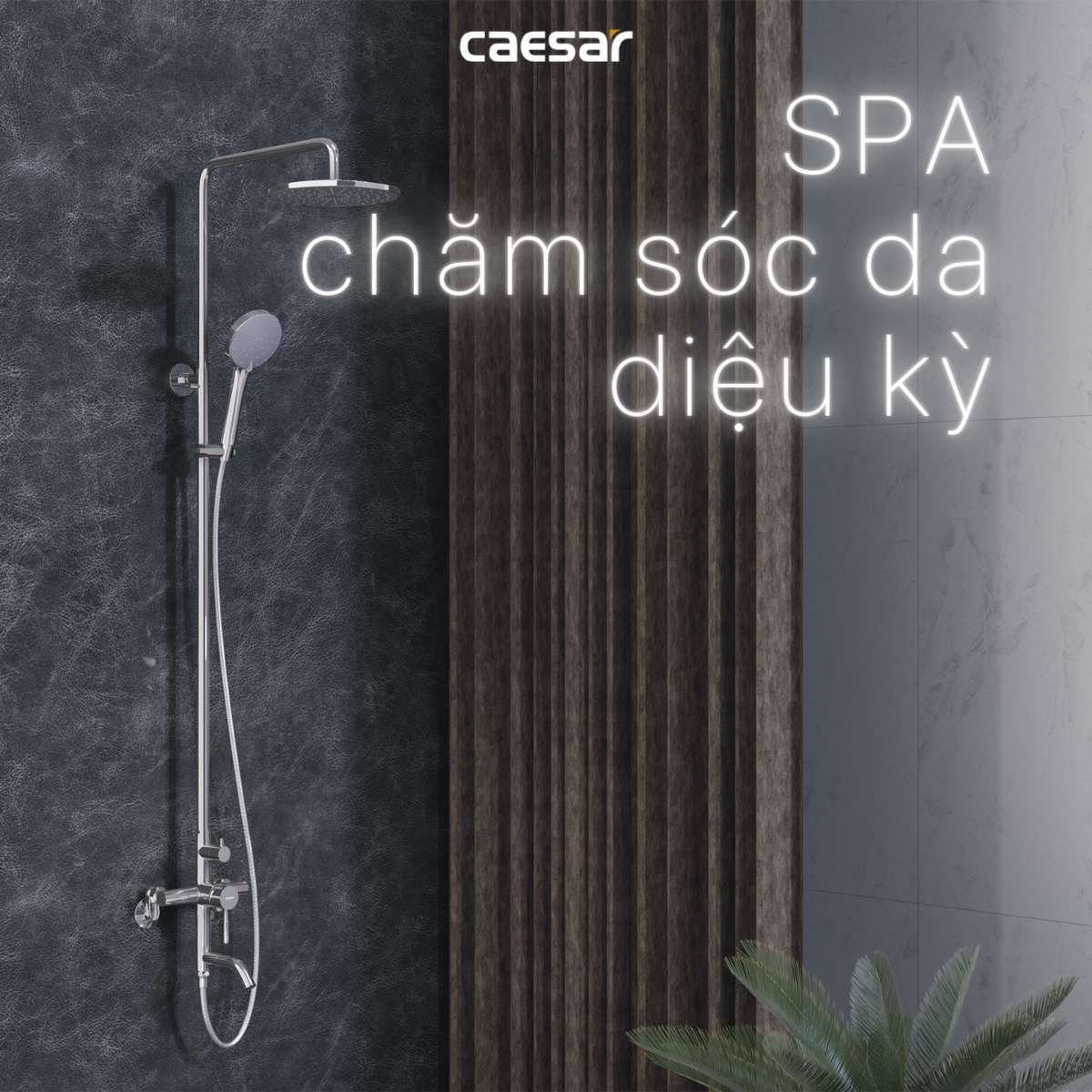 Bộ sen tắm cây nóng lạnh Caesar S1028S