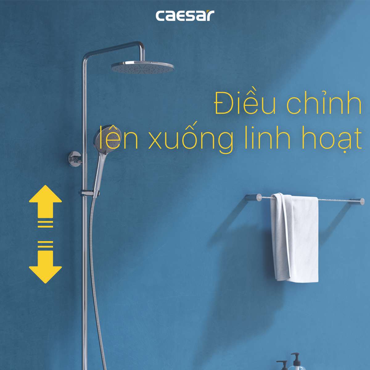Bộ sen tắm cây nóng lạnh Caesar S1028S