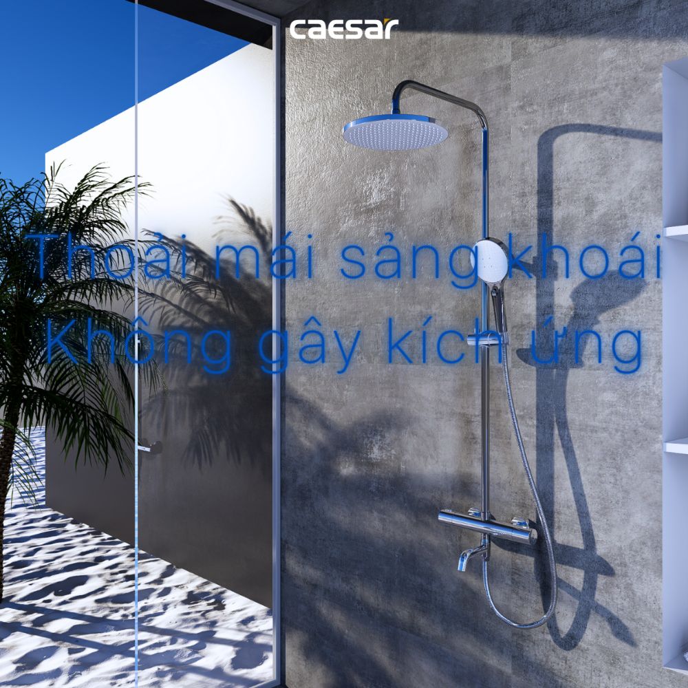 Bộ sen tắm cây nhiệt độ Caesar S1038S