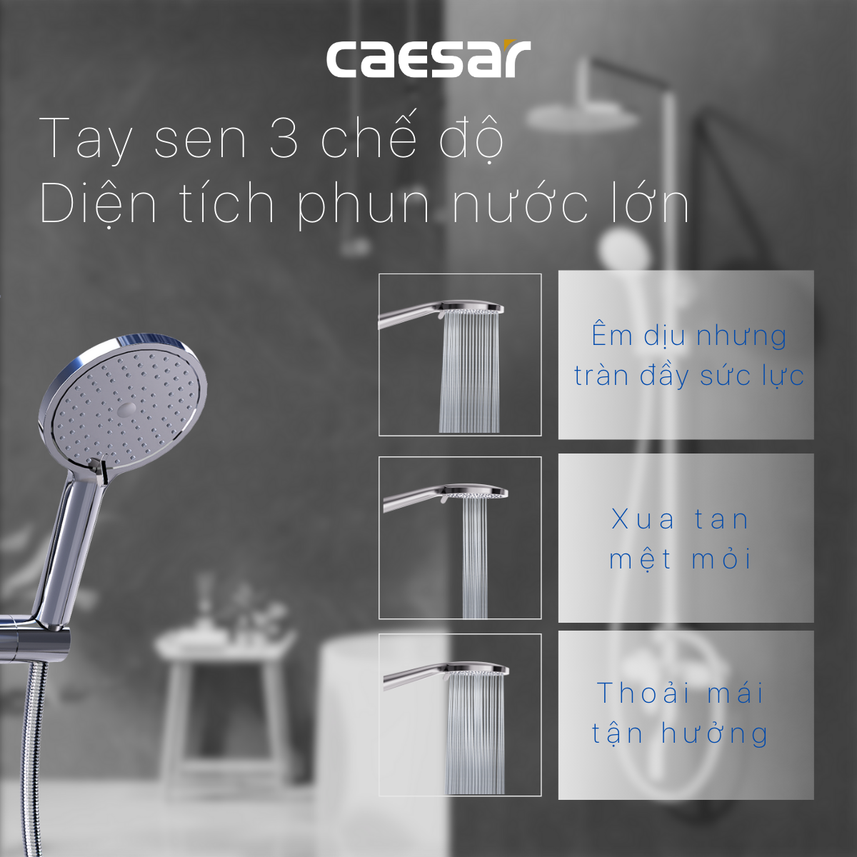Bộ sen tắm cây nóng lạnh Caesar S338C