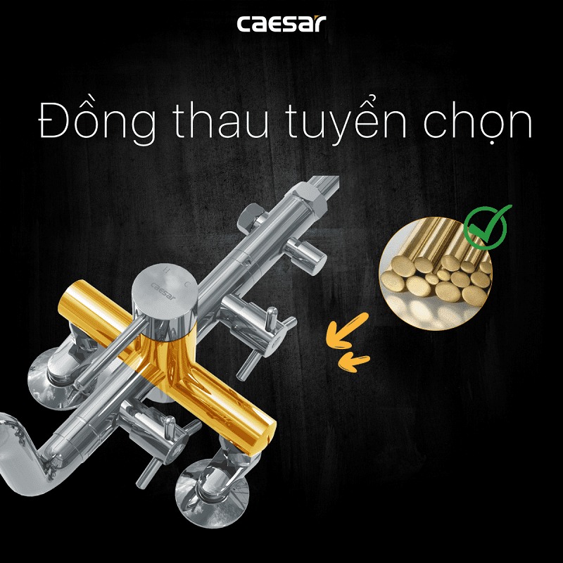 Bộ sen tắm cây nóng lạnh Caesar S488C