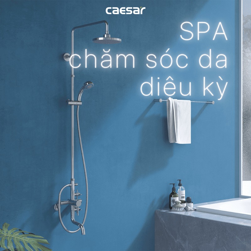 Bộ sen tắm cây nóng lạnh Caesar S488C