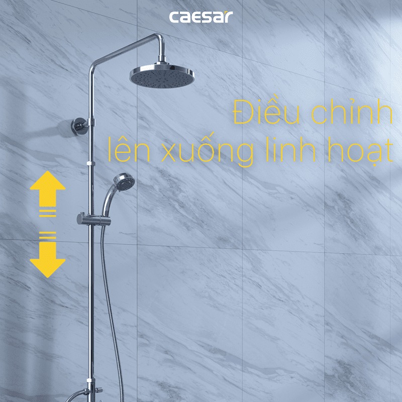 Bộ sen tắm cây nóng lạnh Caesar S488C