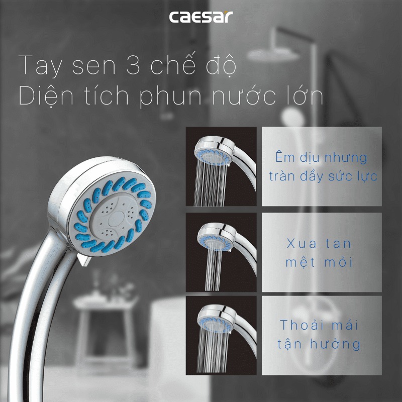 Bộ sen tắm cây nóng lạnh Caesar S488C