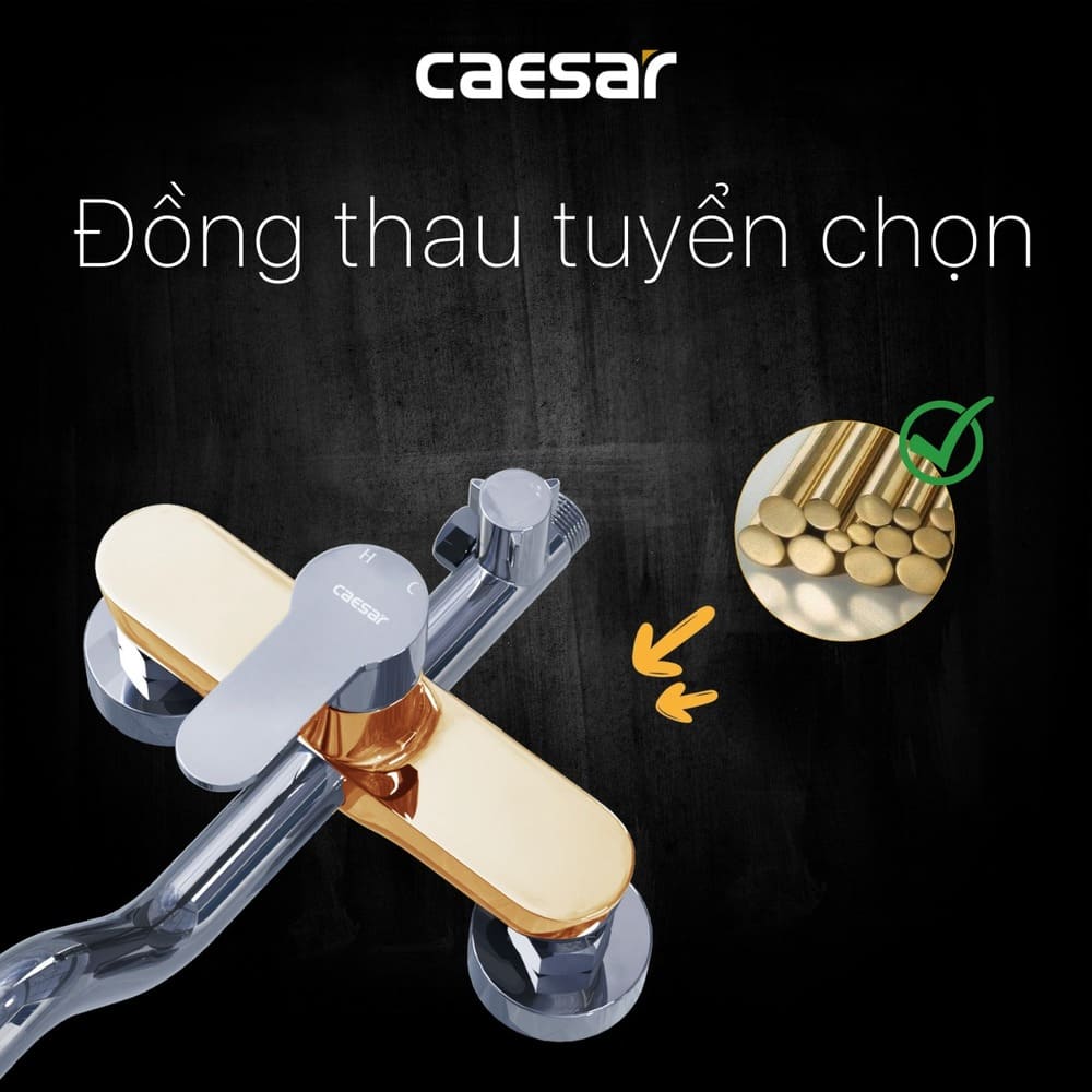 Bộ sen tắm cây nóng lạnh Caesar S578C