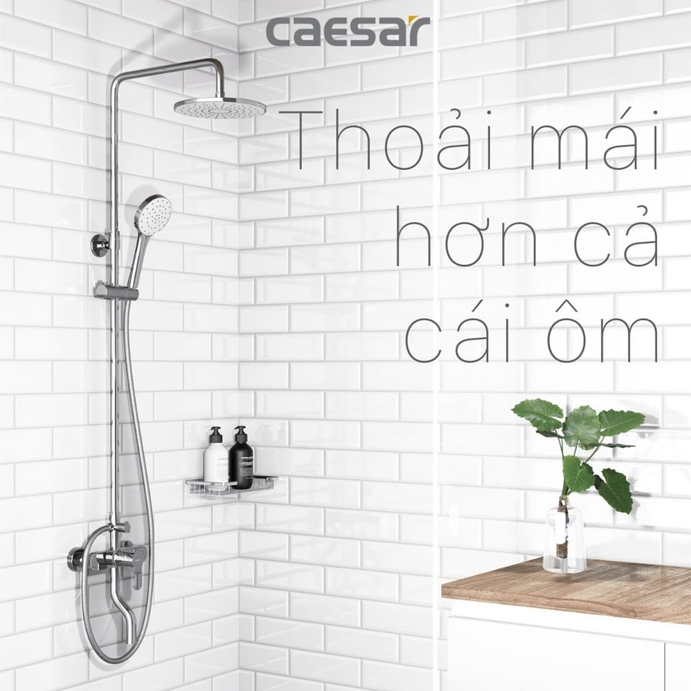 Bộ sen tắm cây nóng lạnh Caesar S578C
