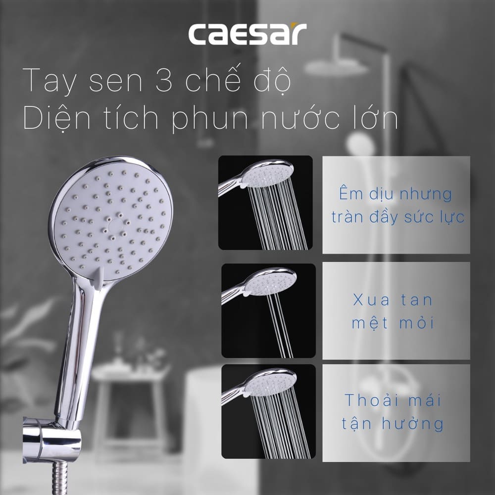 Bộ sen tắm cây nóng lạnh Caesar S578C