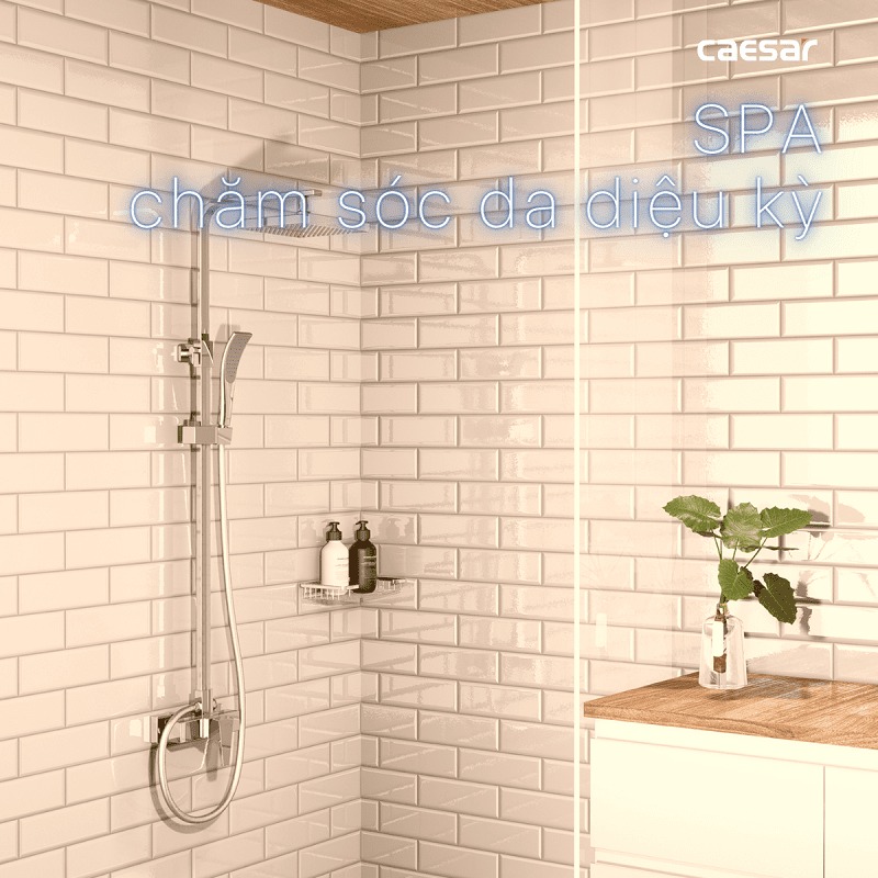 Bộ sen tắm cây nóng lạnh Caesar S648C