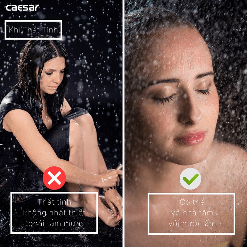 Bộ sen tắm cây nóng lạnh Caesar S648C