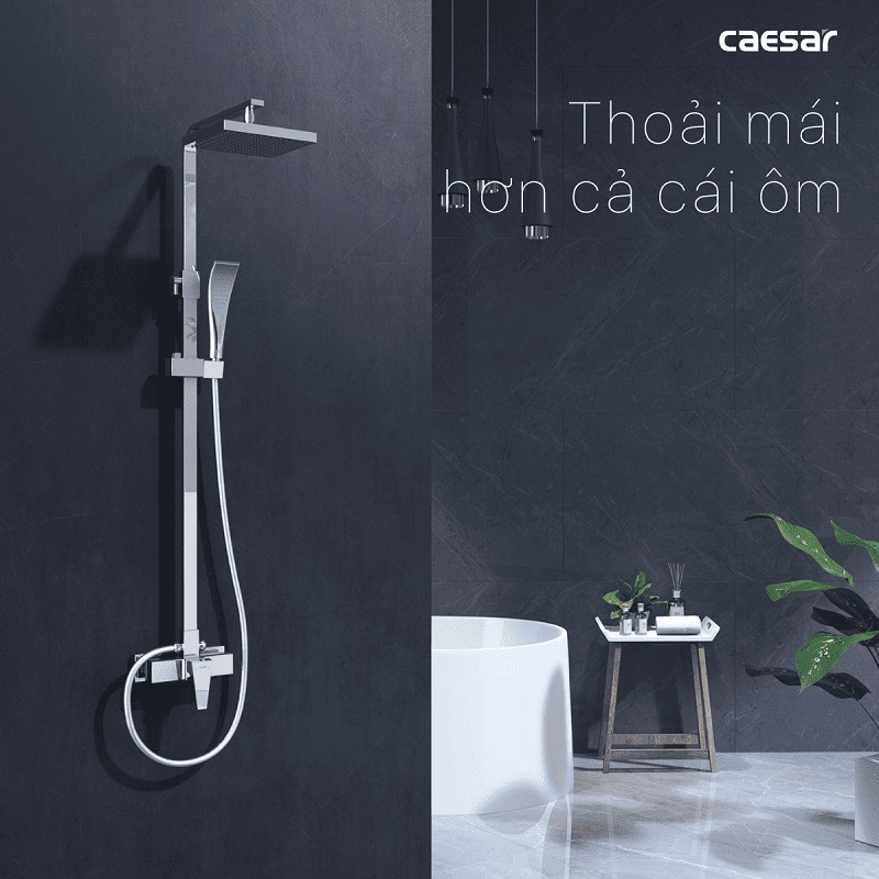 Bộ sen tắm cây nóng lạnh Caesar S648C