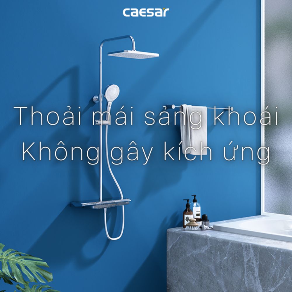 Sen cây tắm đứng ổn nhiệt Caesar S658C