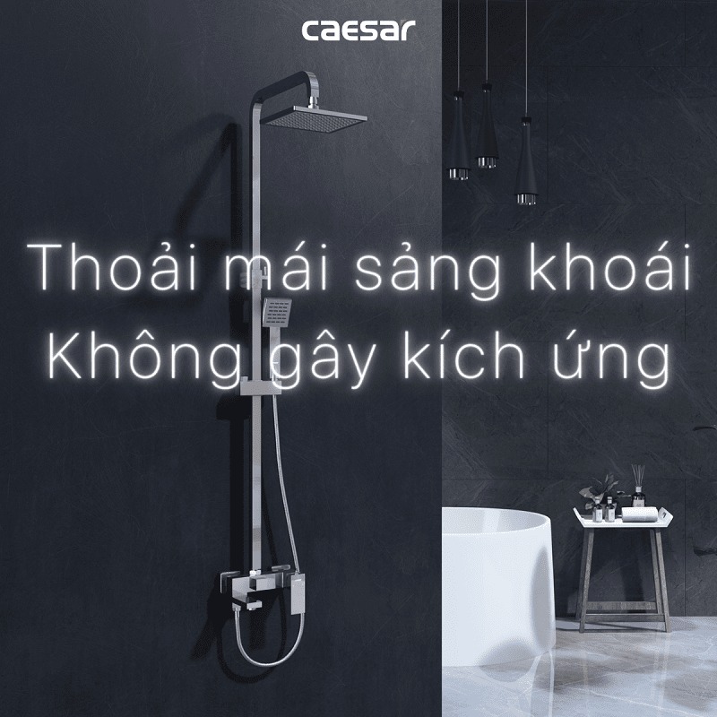 Bộ sen tắm cây nóng lạnh Caesar S668C