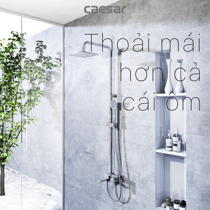 Bộ sen tắm cây nóng lạnh Caesar S668C